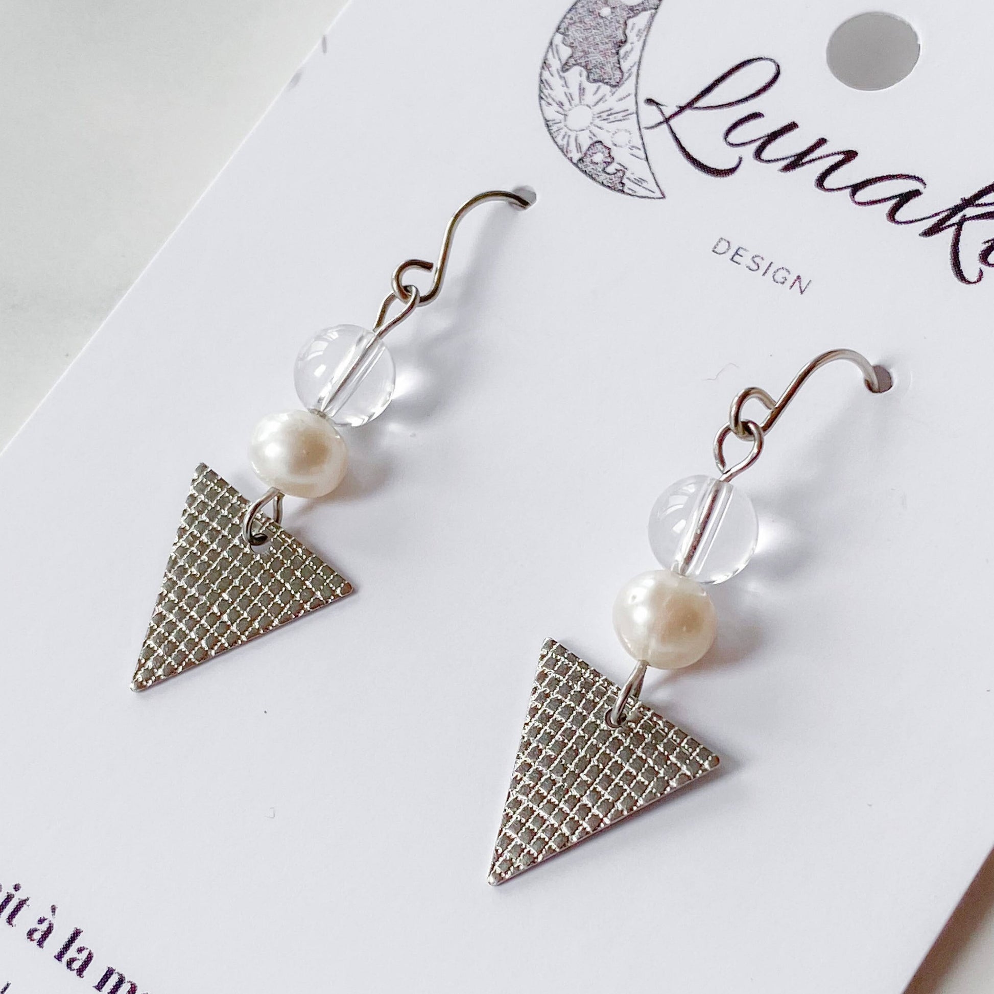 PERLIE | Boucles d'oreilles en pierres naturelles - Lunaki Design
