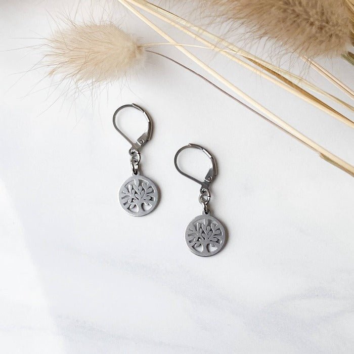 ARBRE DE VIE | Boucles d'oreilles en acier inoxydable - Lunaki Design
