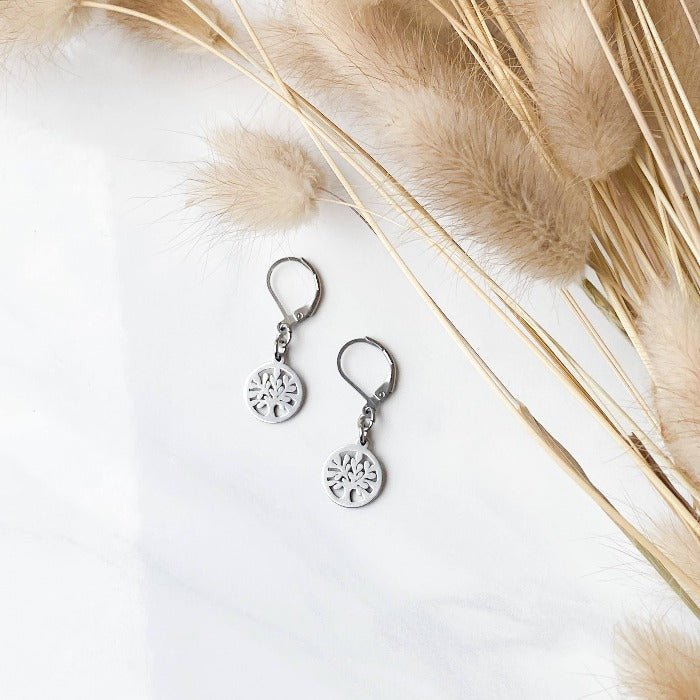 ARBRE DE VIE | Boucles d'oreilles en acier inoxydable - Lunaki Design