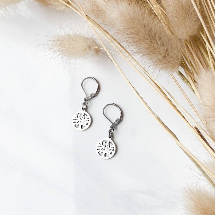ARBRE DE VIE | Boucles d'oreilles en acier inoxydable - Lunaki Design