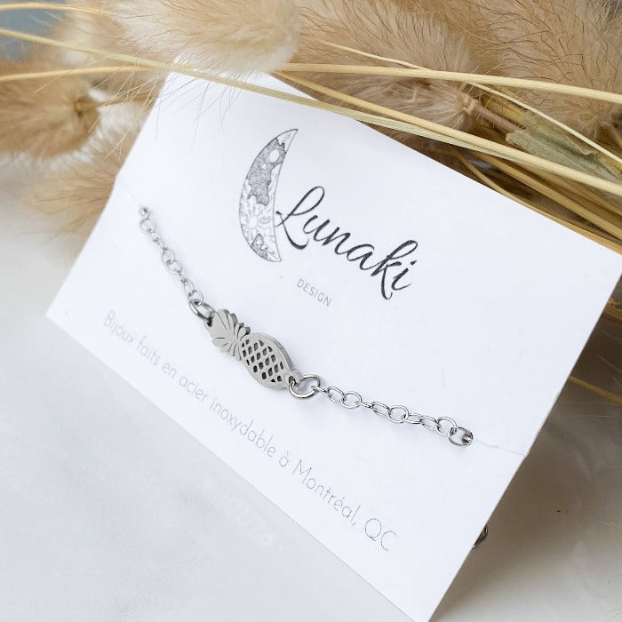 ANANAS | Bracelet en acier inoxydable - Lunaki Design