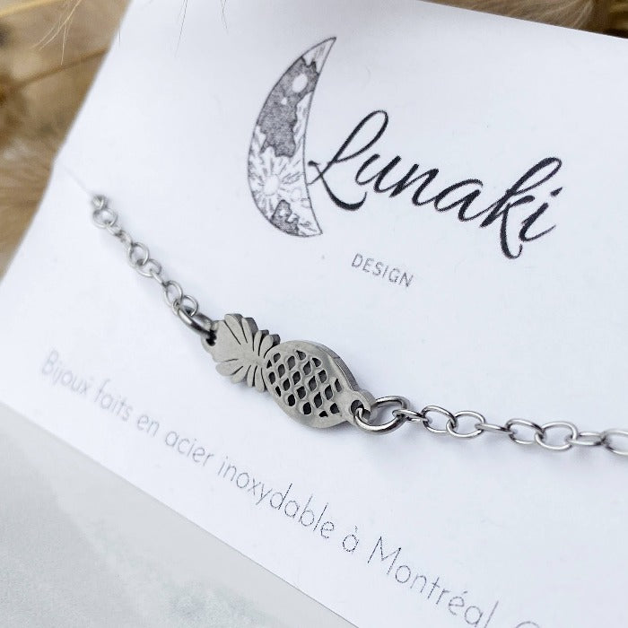 ANANAS | Bracelet en acier inoxydable - Lunaki Design