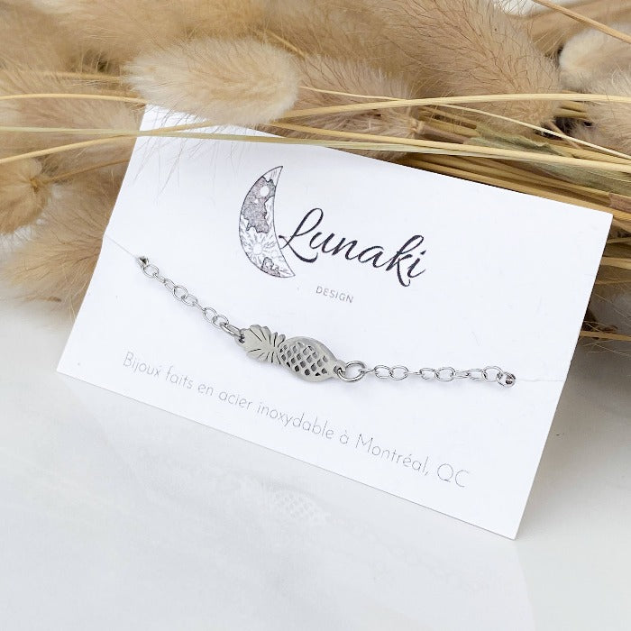 ANANAS | Bracelet en acier inoxydable - Lunaki Design