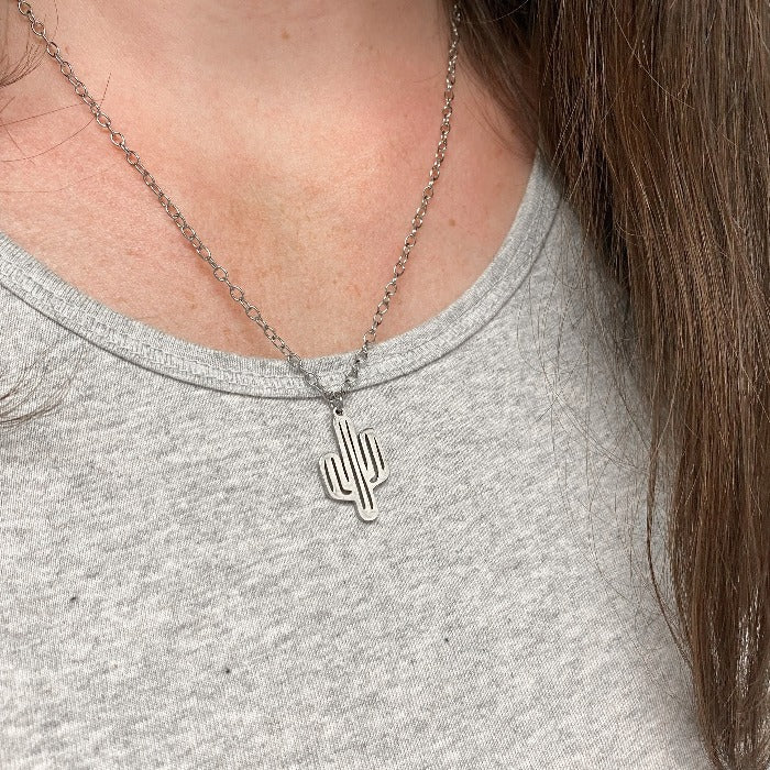 CACTUS | Collier en acier inoxydable - Lunaki Design