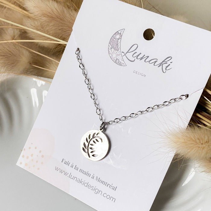 FOUGÈRE | Collier en acier inoxydable - Lunaki Design