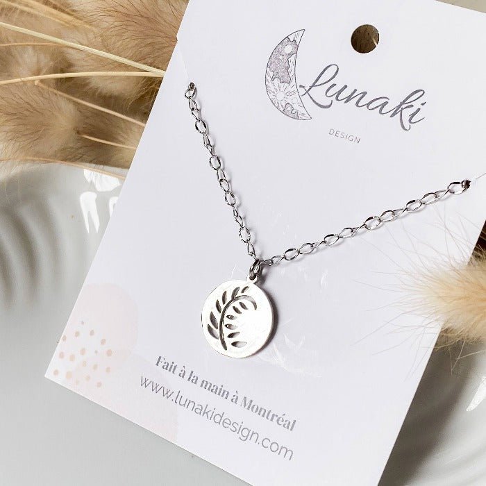 FOUGÈRE | Collier en acier inoxydable - Lunaki Design