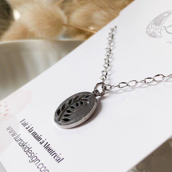 FOUGÈRE | Collier en acier inoxydable - Lunaki Design