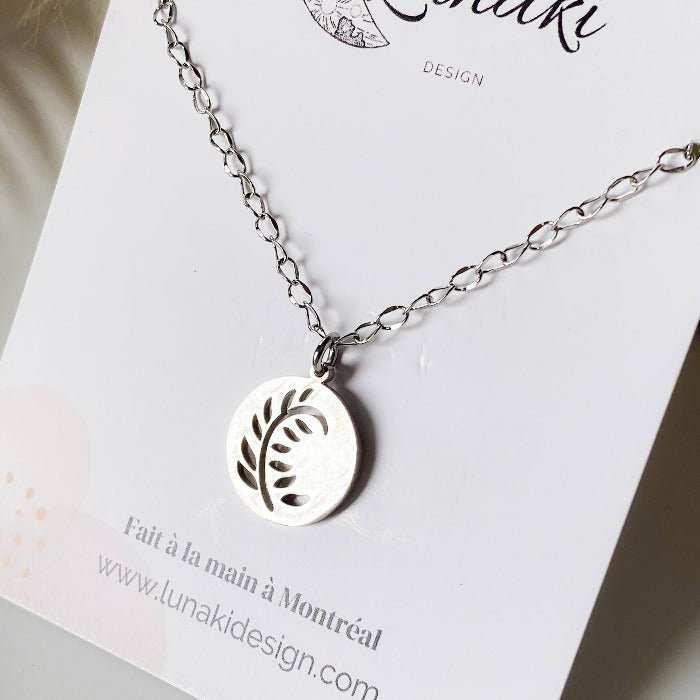 FOUGÈRE | Collier en acier inoxydable - Lunaki Design