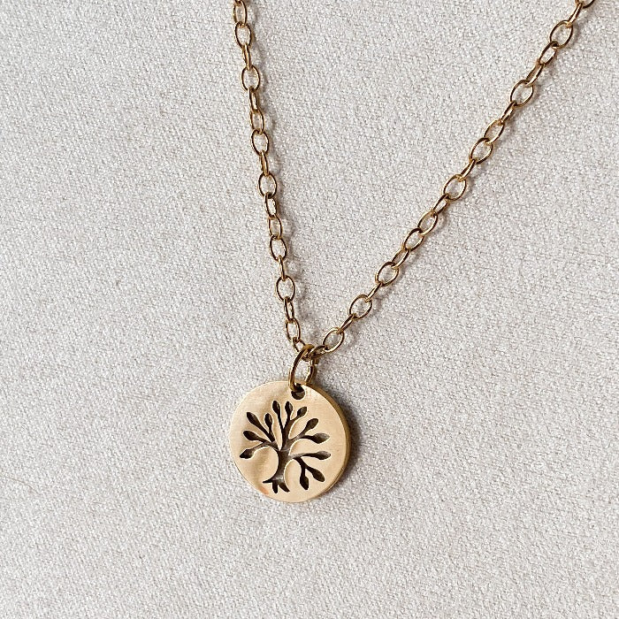 FOREST | Collier en acier inoxydable or - Lunaki Design
