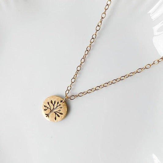 FOREST | Collier en acier inoxydable or - Lunaki Design