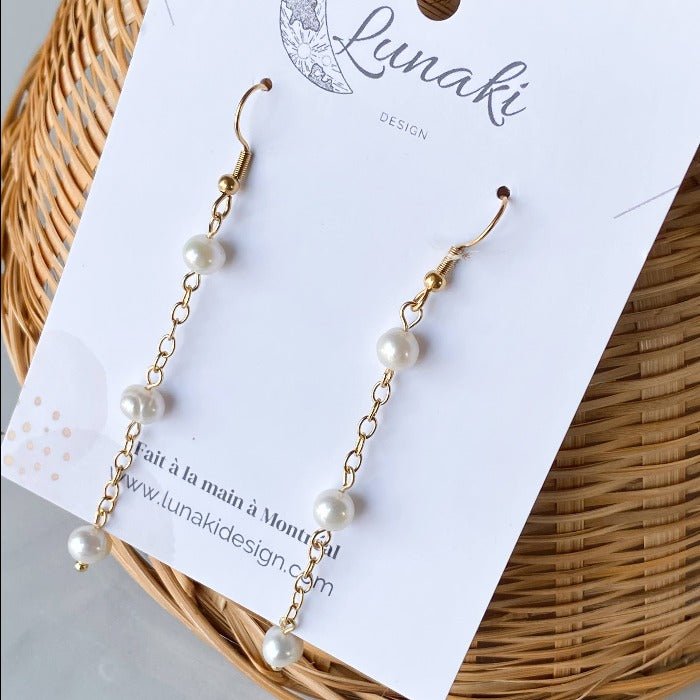 Boucles d'oreilles triple