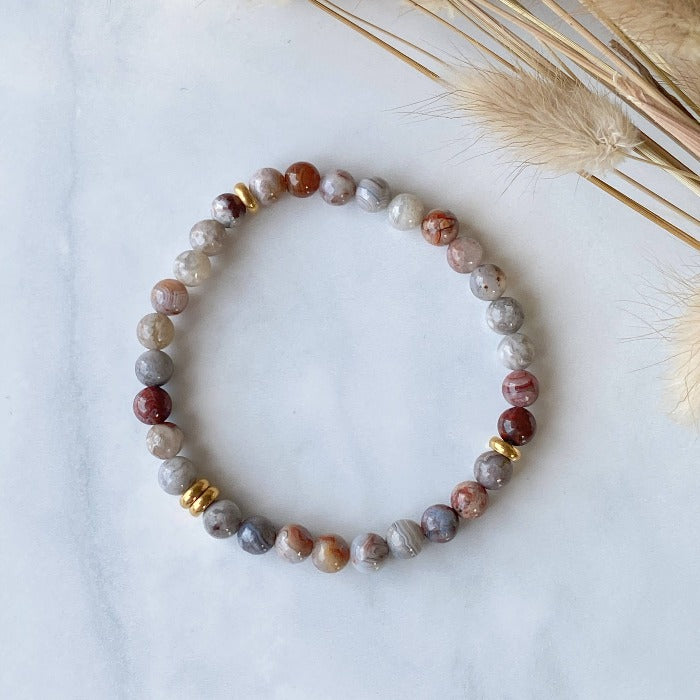Bracelet Agate crazy lace
