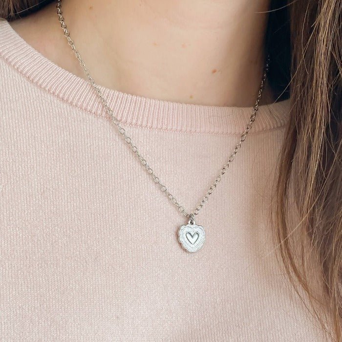 COEUR BOHÈME | Collier en acier inoxydable - Lunaki Design