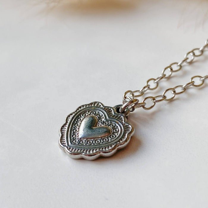 COEUR BOHÈME | Collier en acier inoxydable - Lunaki Design
