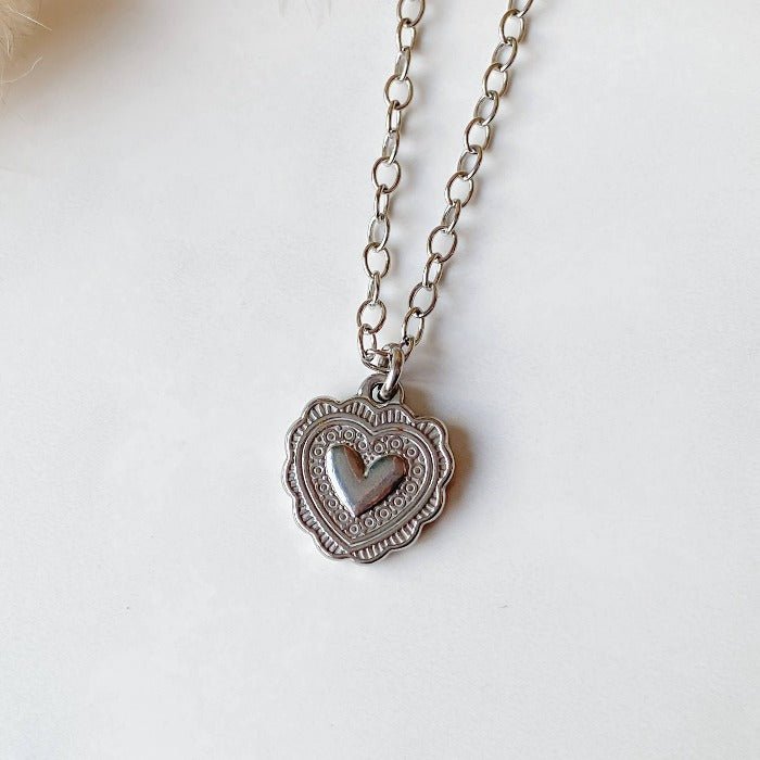 COEUR BOHÈME | Collier en acier inoxydable - Lunaki Design