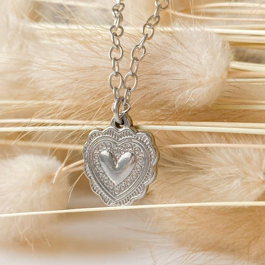 COEUR BOHÈME | Collier en acier inoxydable - Lunaki Design