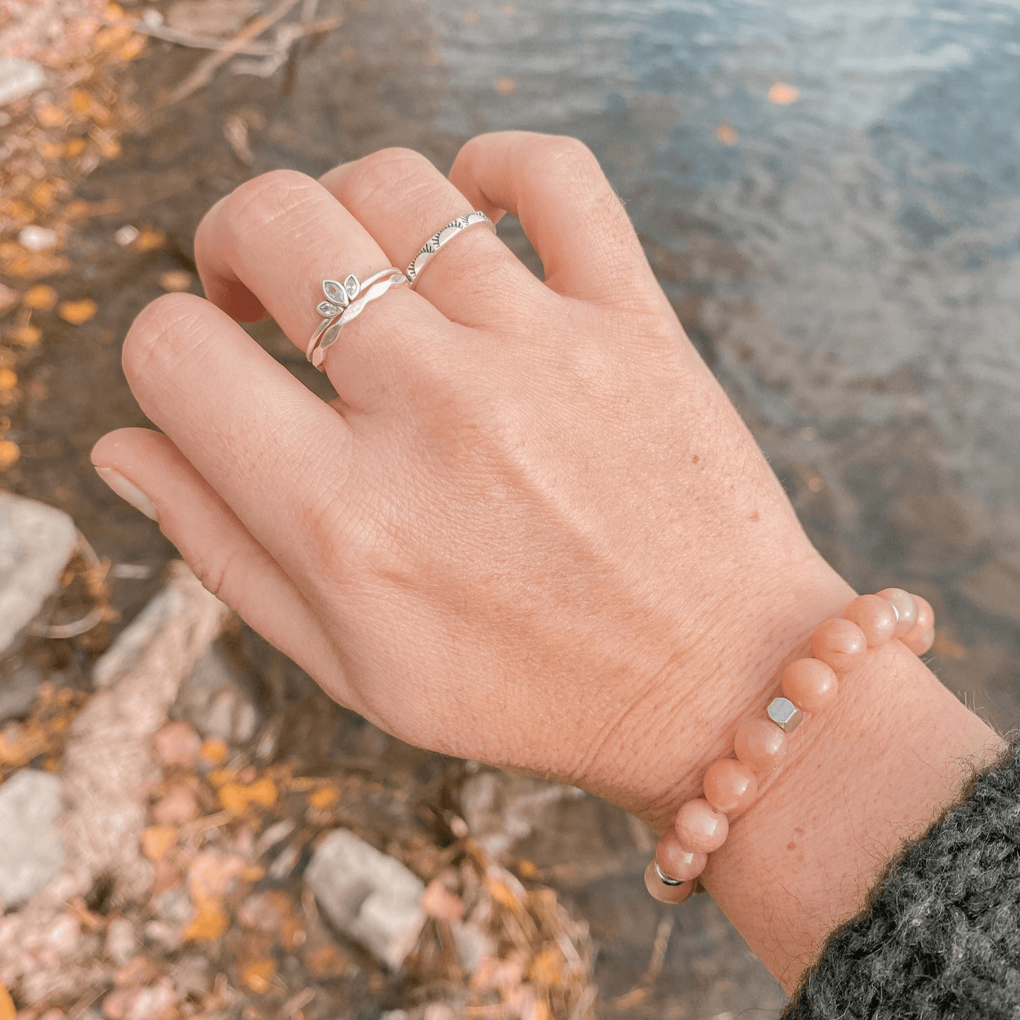 SUNNY | Bague multi-facettes en argent sterling 925 - Lunaki Design