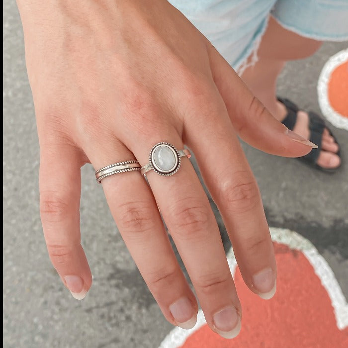 Buy Moonstone Ring, 925 Silver Ring, Dainty Silver Ring, Boho Silver Ring,  Handmade Ring, Gifts for Her, Silver Ring Online in India - Etsy | Boho  rings silver, Silver rings, Pandora style rings