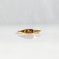 Bague dorée soleil Astraéa vue de face en acier inoxydable plaqué or 18K