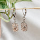 Boucles d’oreilles argentées Estrella en acier inoxydable – bijou artisanal fait main au Québec