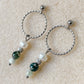 Boucles d’oreilles pendantes Chloris de la collection Jardin Secret, design bohème et naturel.