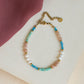 Bracelet Majorelle en pierres naturelles avec apatite bleue, amazonite et pierre de soleil