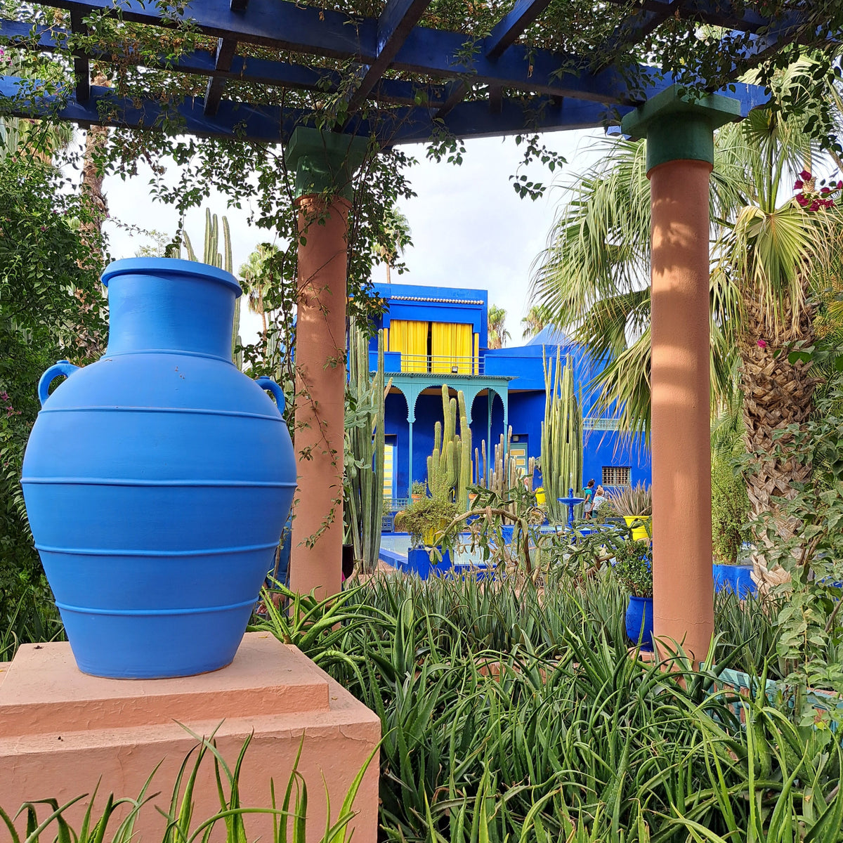 Couleurs du Jardin Majorelle à Marrakech ayant inspiré le bracelet Majorelle