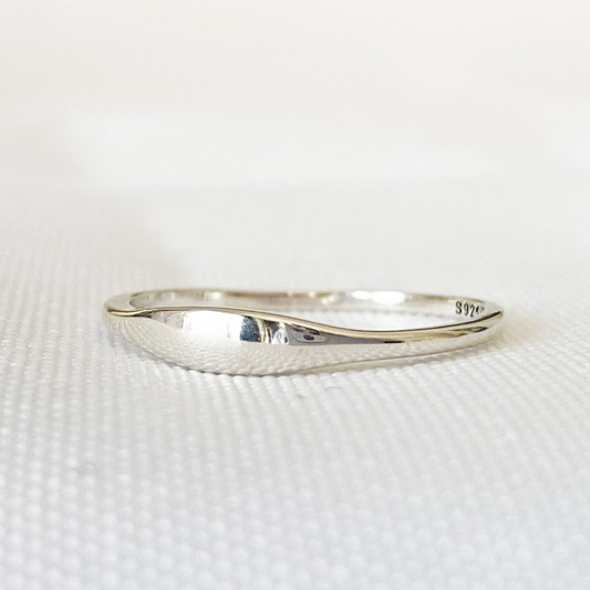 FLOW minimalist ring - 925 Sterling Silver