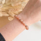 SPARKLES bracelet - Sunstone and stainless steel