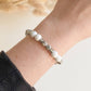 SERENITY bracelet - Howlite, Larvikite and stainless steel