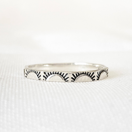 SUNNY multi-faceted ring - 925 Sterling Silver